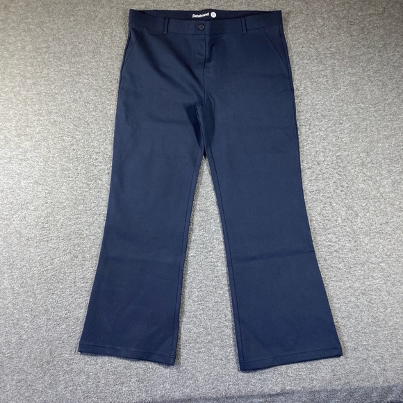 Betabrand Yoga Pant Flare Leg Womens XXL Petite Navy Blue Stretch Professional - Picture 1 of 10